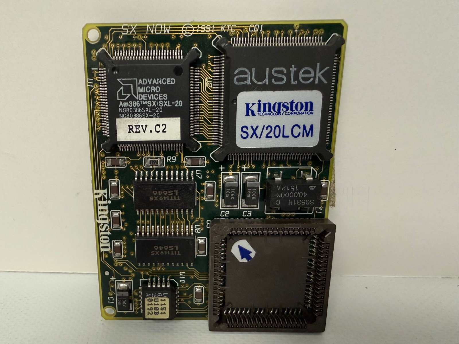 RARE VINTAGE KINGSTON SX NOW SX/20LCM PROCESSOR UPGRADE BOARD PS/2 8550Z