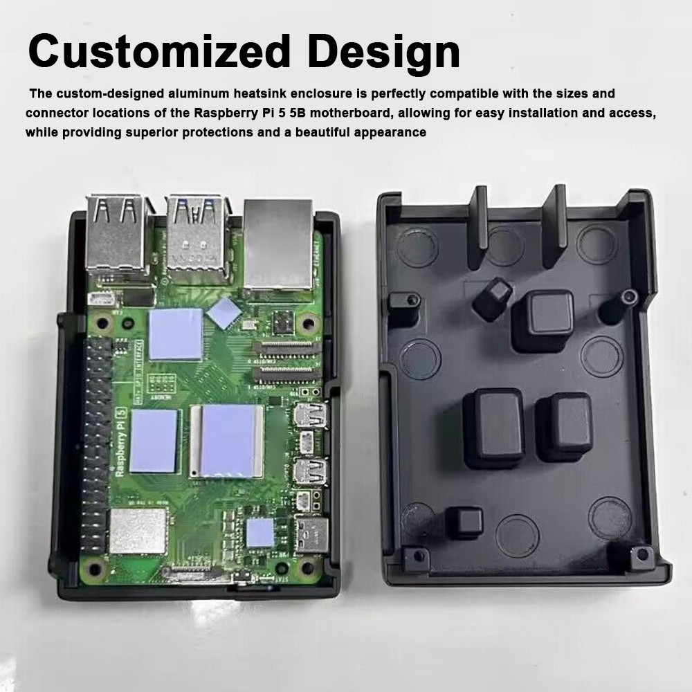 Heavy-Duty Aluminum Alloy Metal Passive Cooling Casing Easy Installation An JJGA
