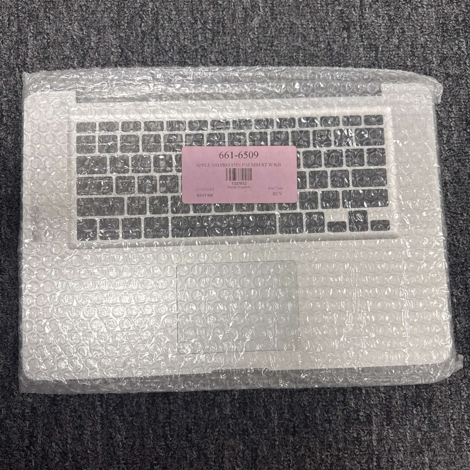 Apple MacBook Pro A1286 2010 2011 2012 - PalmRest Keyboard Trackpad NEW 661-6509