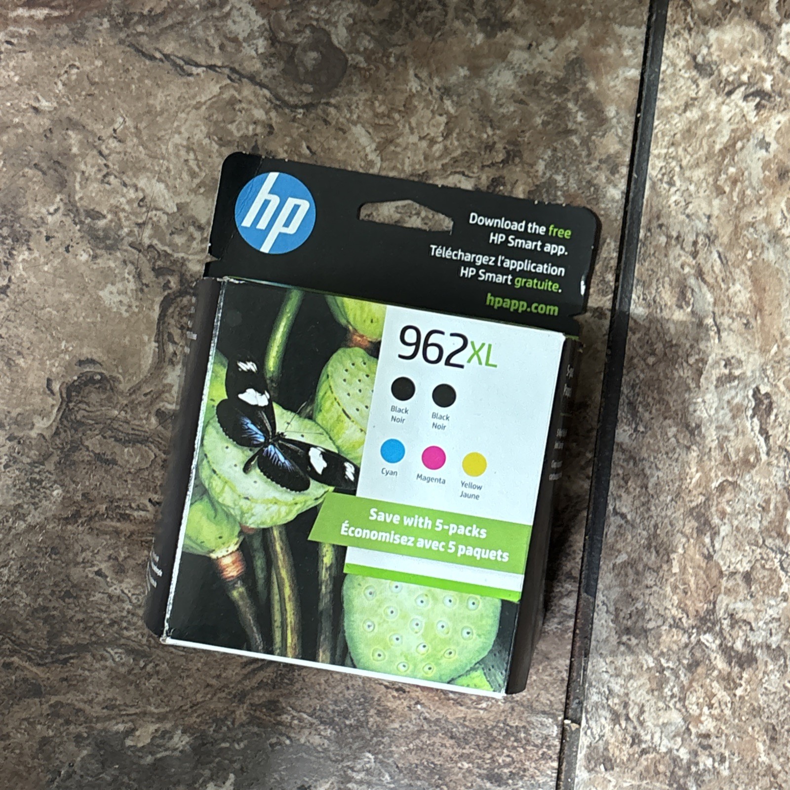 HP 962 XL 5 PACK (6ZA57AN) Black/Cyan/Magenta/ Yellow- EXP 2027