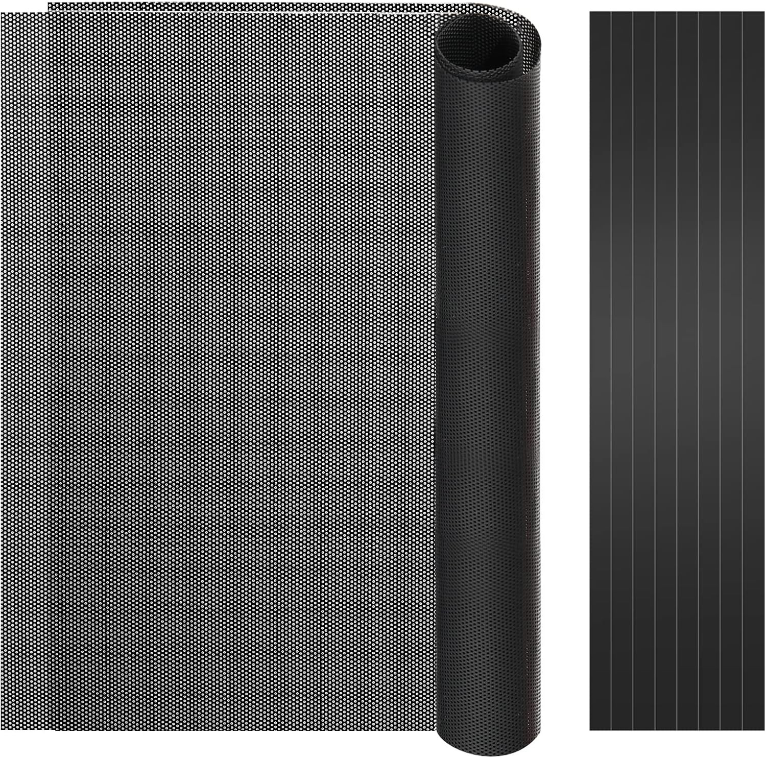400X300Mm DIY PC Case Dust Mesh Fan Filter, 1Mm Hole, 2 PCS, Black | DIY Cut-To-