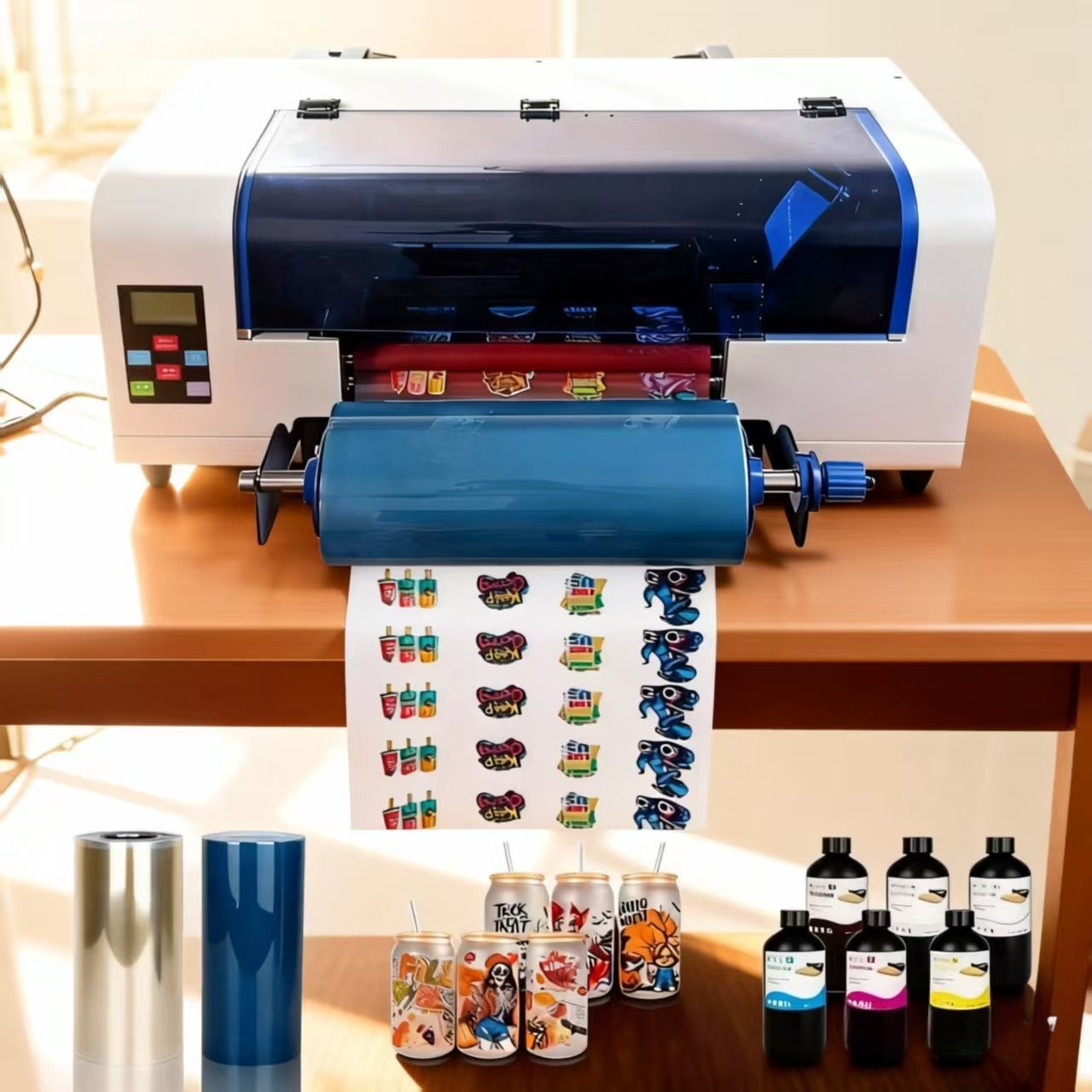 A3+ UVDTF single head Crystal label printer Transfer Automatic Laminating 2-in-1