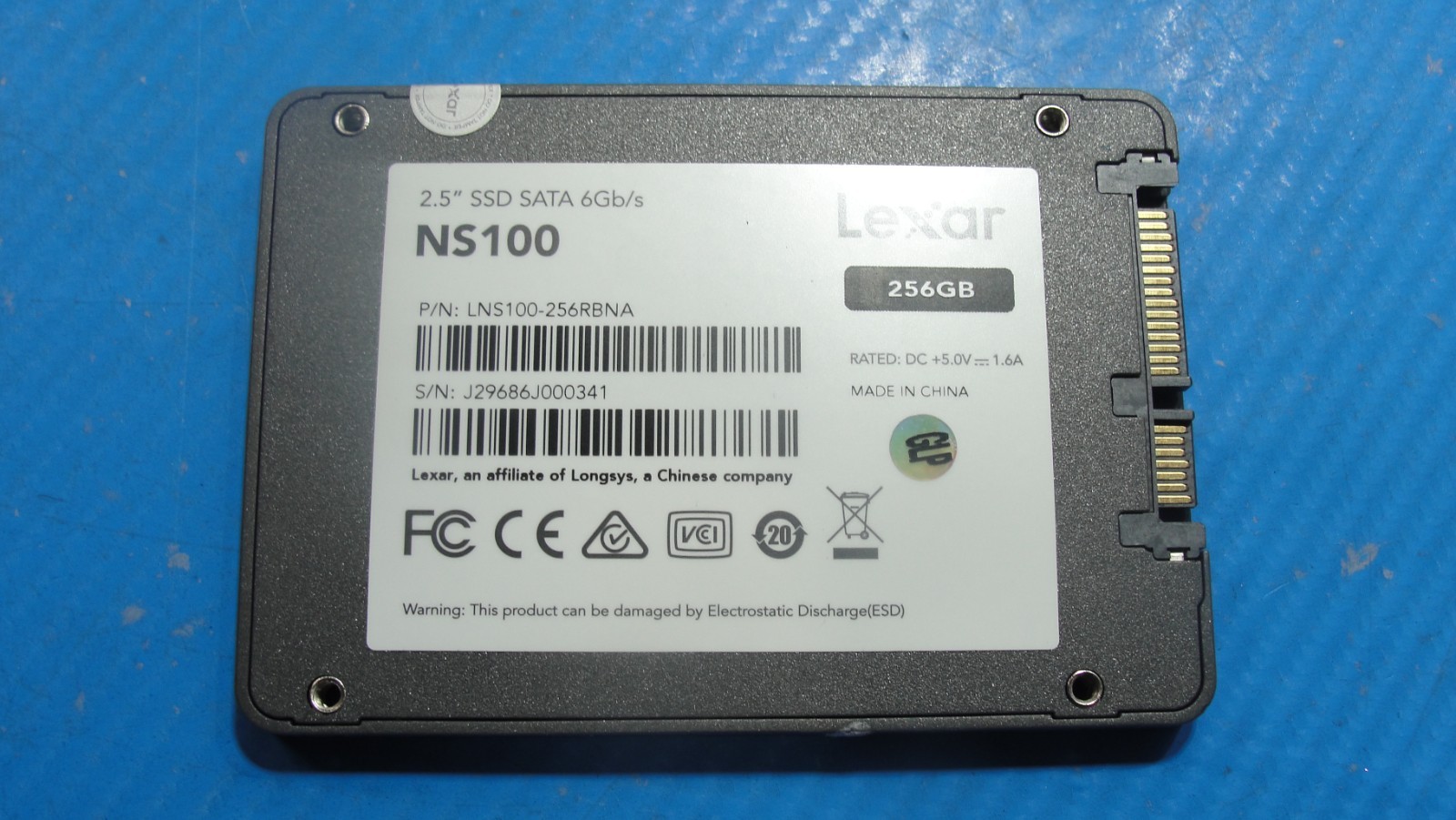 Lenovo E590 Lexar NS100 2.5" SATA 256GB SSD Solid State Drive LNS100-256RBNA