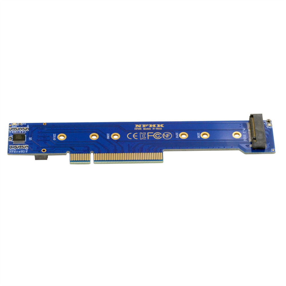 Low Profile Dual 2x NVME M.2 SSD to PCIE Express Gen4 X8 X16 Raid VROC Adapter