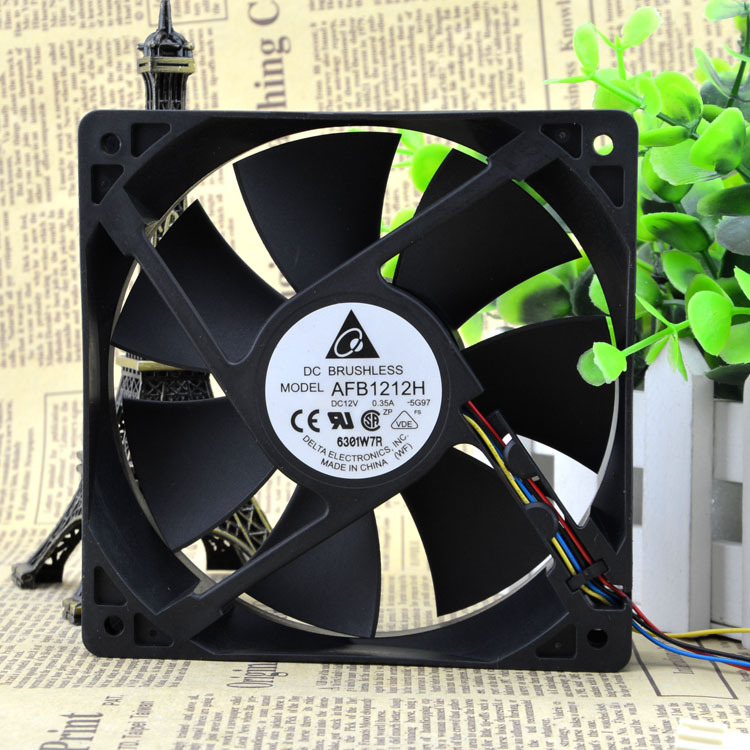 Original DELTA AFB1212H 12V 0.35A 12CM 12025 cooling fan
