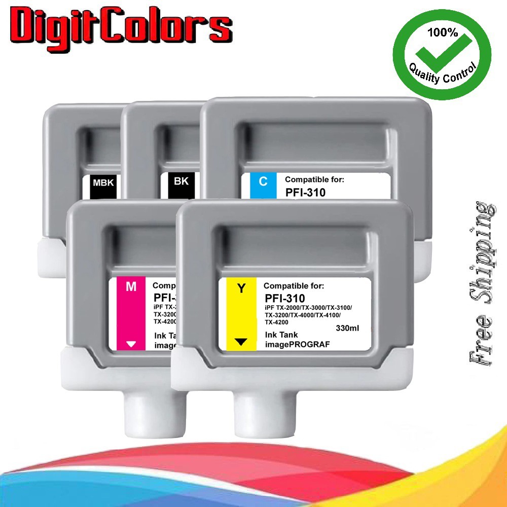 Any 3 colors PFI310 Ink Cartridge Fit Canon iPF TX- 2000 TX-3000 TX-3100 TX-3200