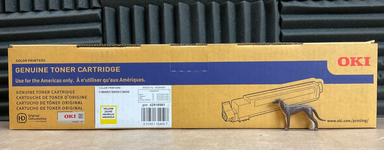 Okidata Yellow Toner Cartridge C9650 Series 42918981 ✅❤️️✅❤️️✅ NEW SEALED