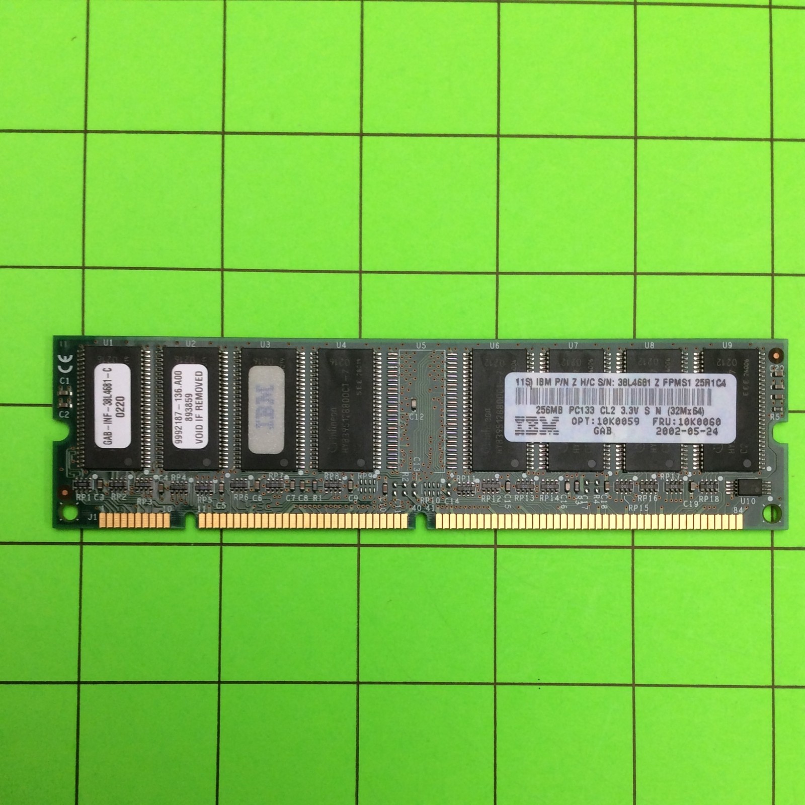 10K0060 9992187-136.A00 256MB PC133 Random Access Memory RAM