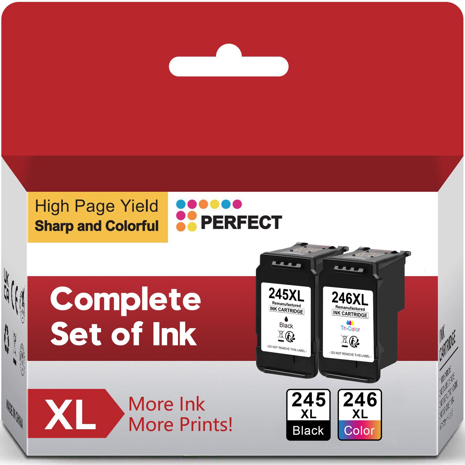 PG-245XL CL-246XL Ink Cartridge Black Combo for Canon PIXMA MG2522 MX490 Printer