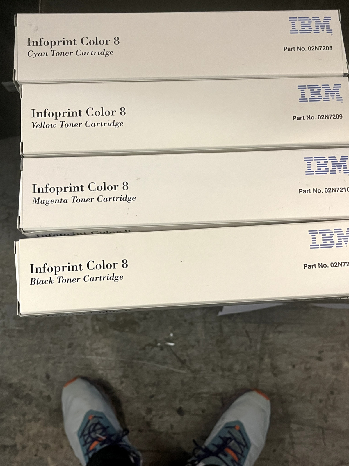 Genuine Lexmark IBM  Infoprint Color 8 Printer Toner Set CMYK