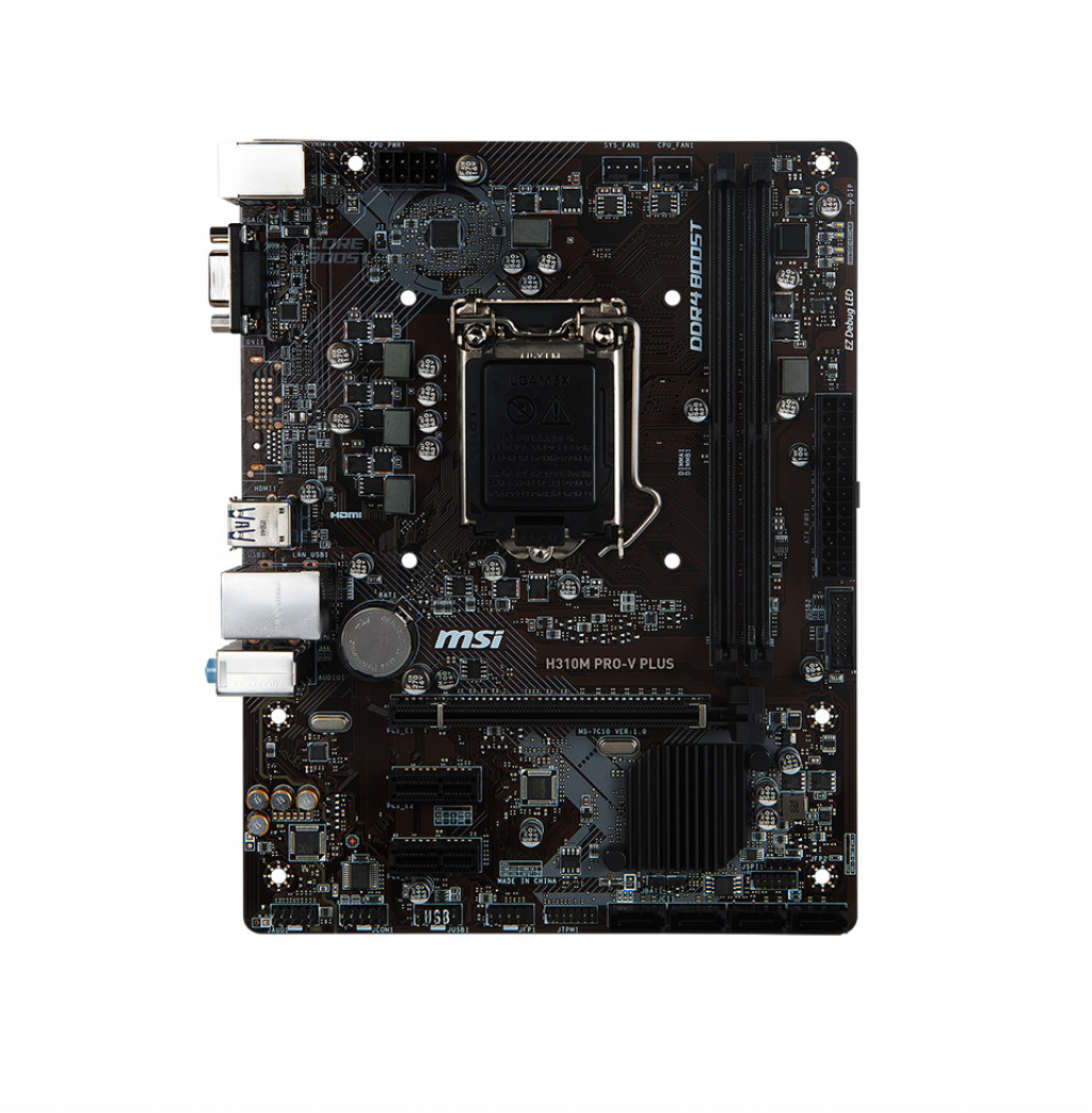 For MSI H310M PRO-V PLUS motherboard H310 LGA1151 DDR4 32G VGA M-ATX Tested ok