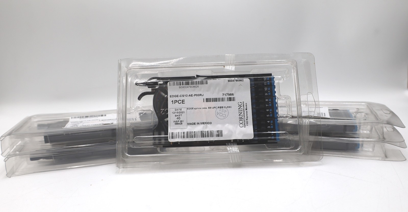 *Lot of 5* New CORNING EDGE-CS12-AE-P00RJ Splice Cassette