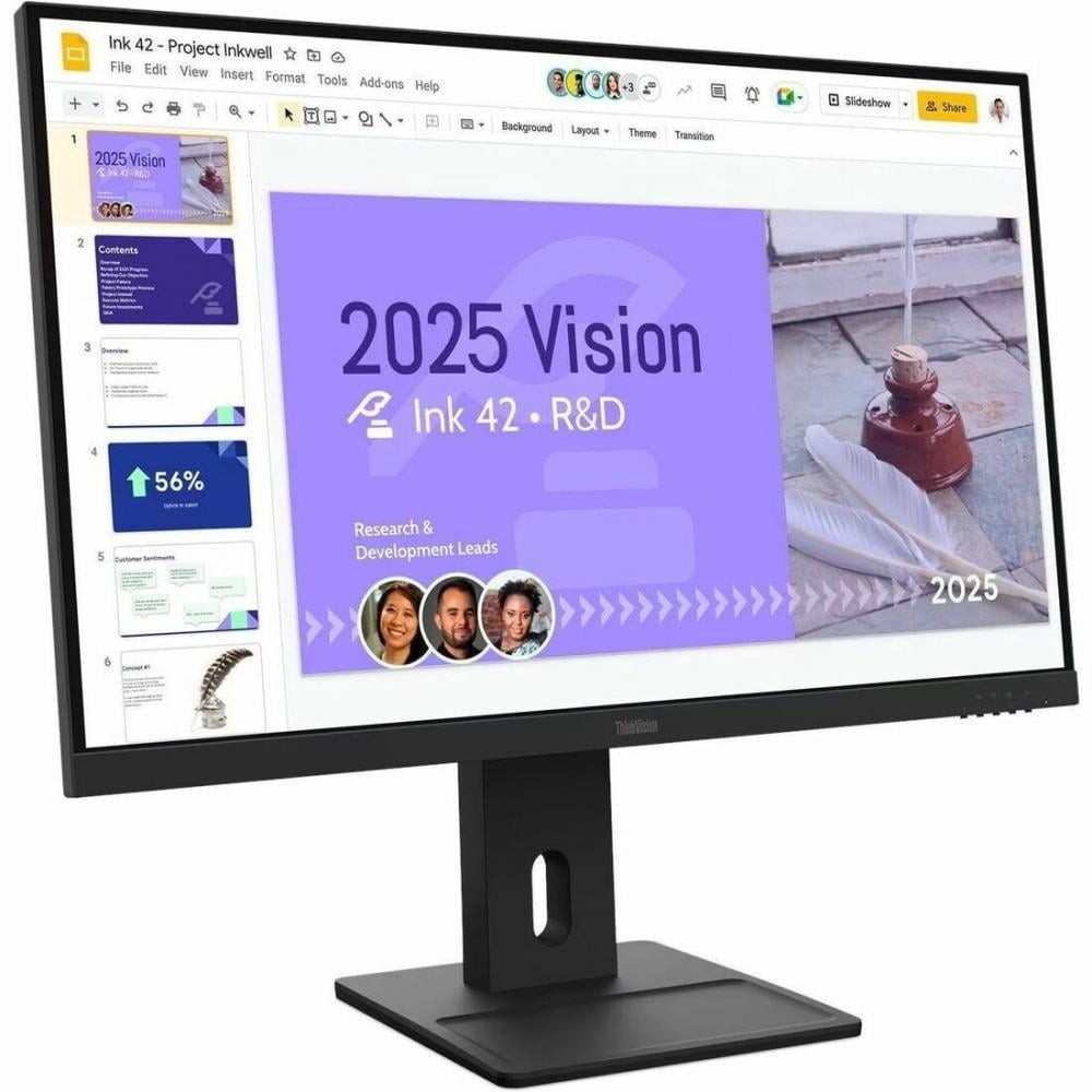 Lenovo 64BDGAR4UZ ThinkVision E27Q-40 27" WQHD Monitor Raven Black