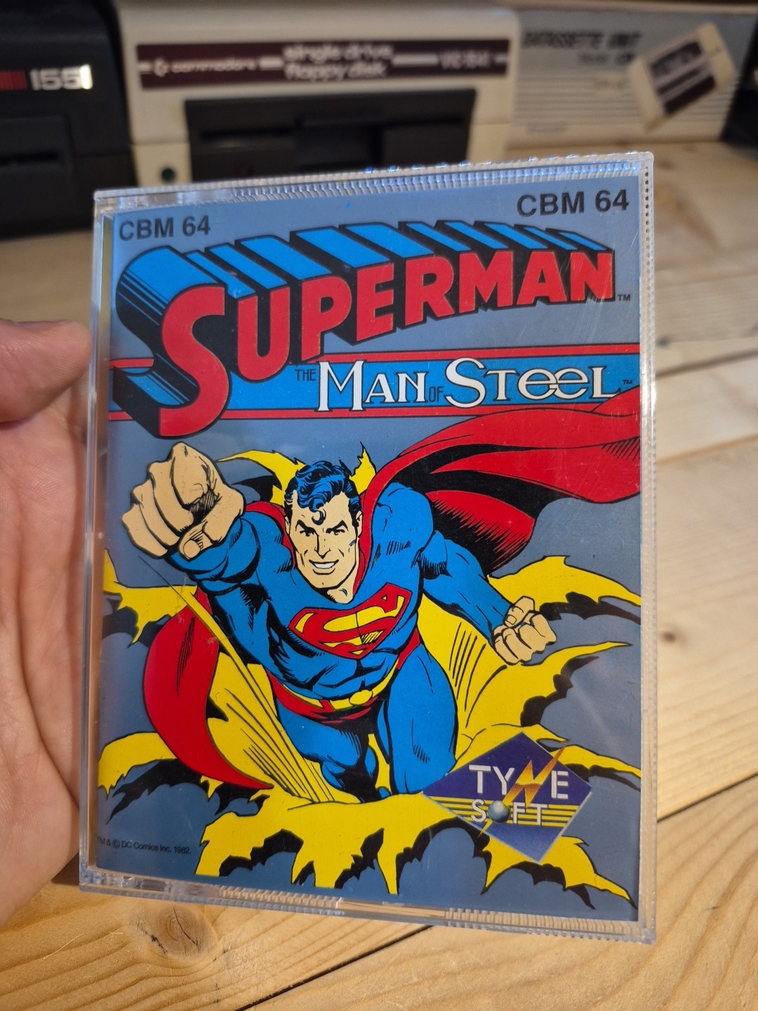 C64 : SUPERMAN THE MAN OF STEEL ORIGINAL GAME X COMMODORE 64 TAPE TYNE SOFT