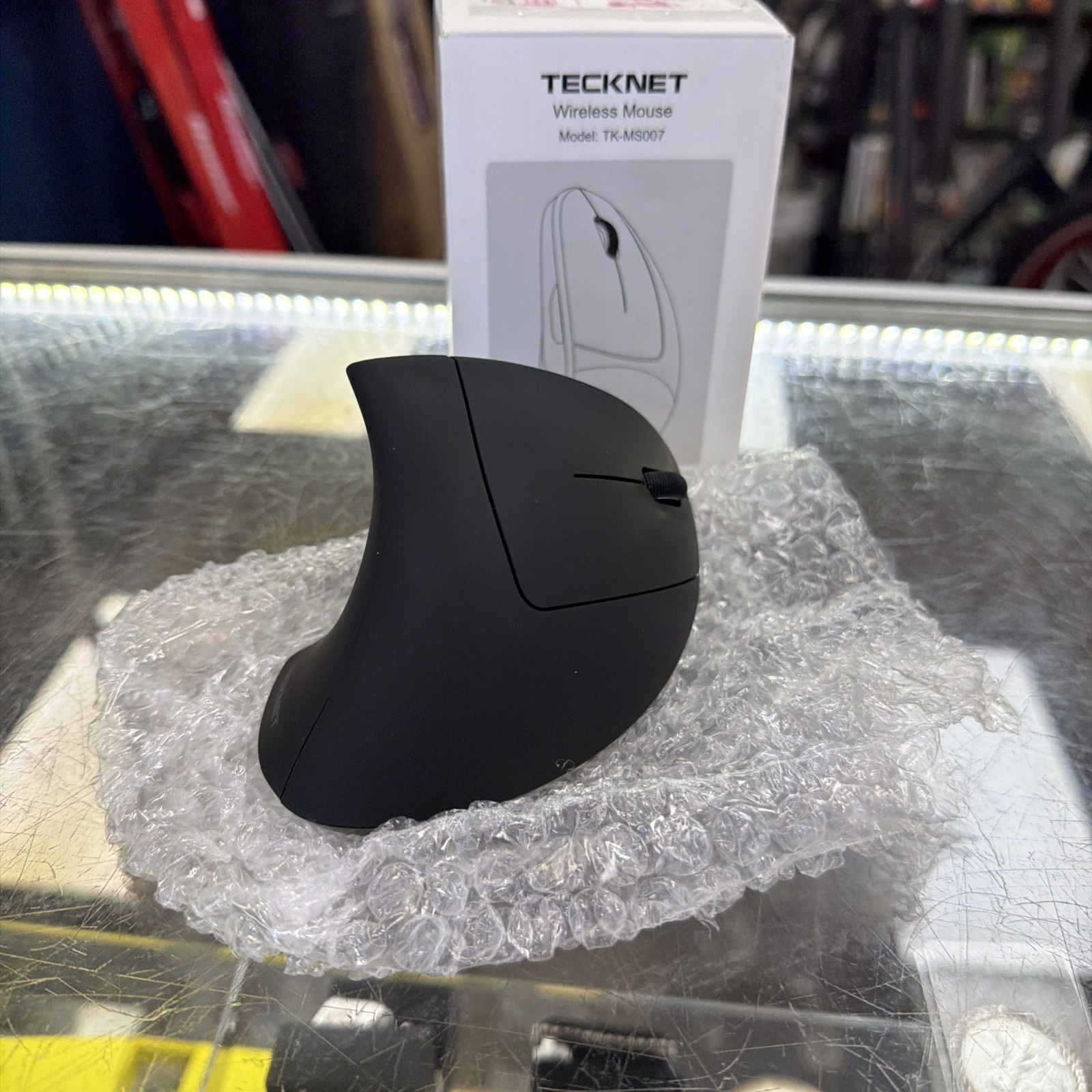 TeckNet Wireless Vertical Mouse Optical Ergonomic Black TK-MS007