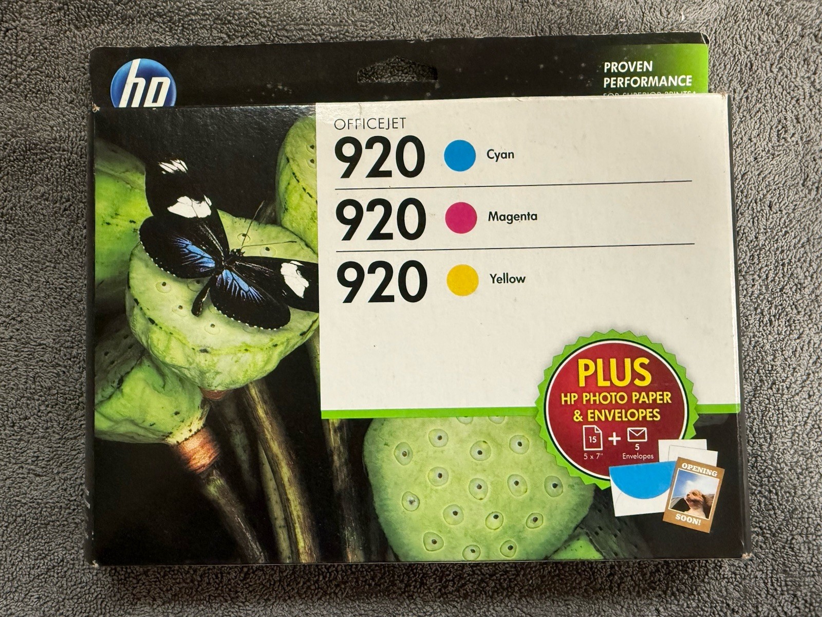 Genuine HP 920 Combo-Pack CMY - SEALED - 2016 NEW OEM