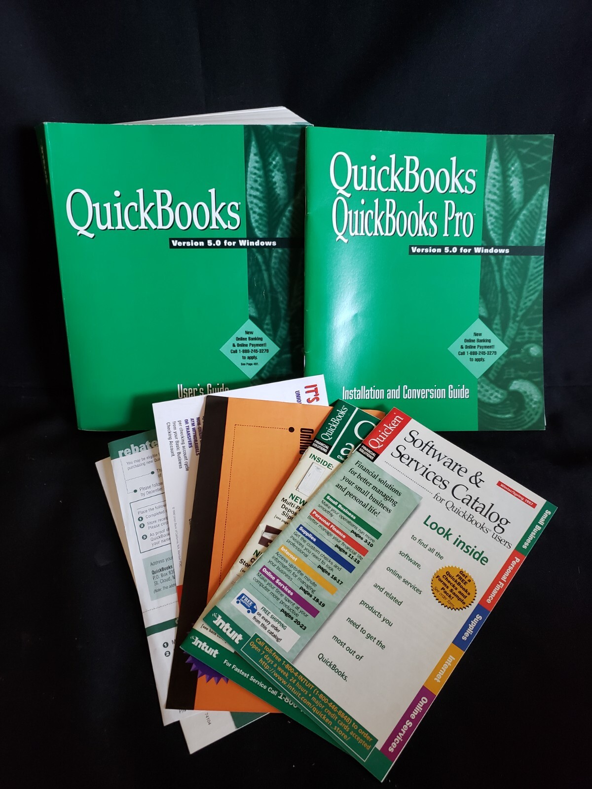 Quicken QUICKBOOKS PRO VERSION 5.0 User's Guide FOR WINDOWS 95 Guide only NO CD