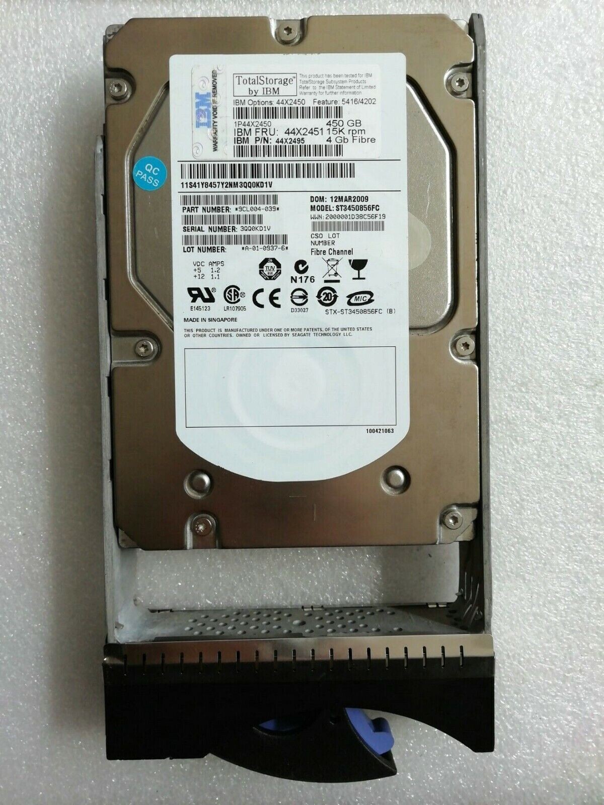 IBM 44X2451 5416 4202 44X2450 450G 15K FC DS4700 DS5020 original