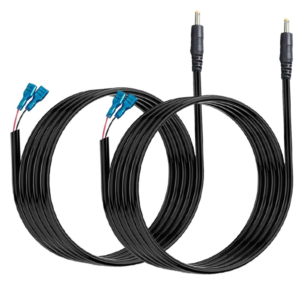 2 PCS Trail Camera Power Cord,5.5x2.1mm DC External Power Cable Compatible wi...