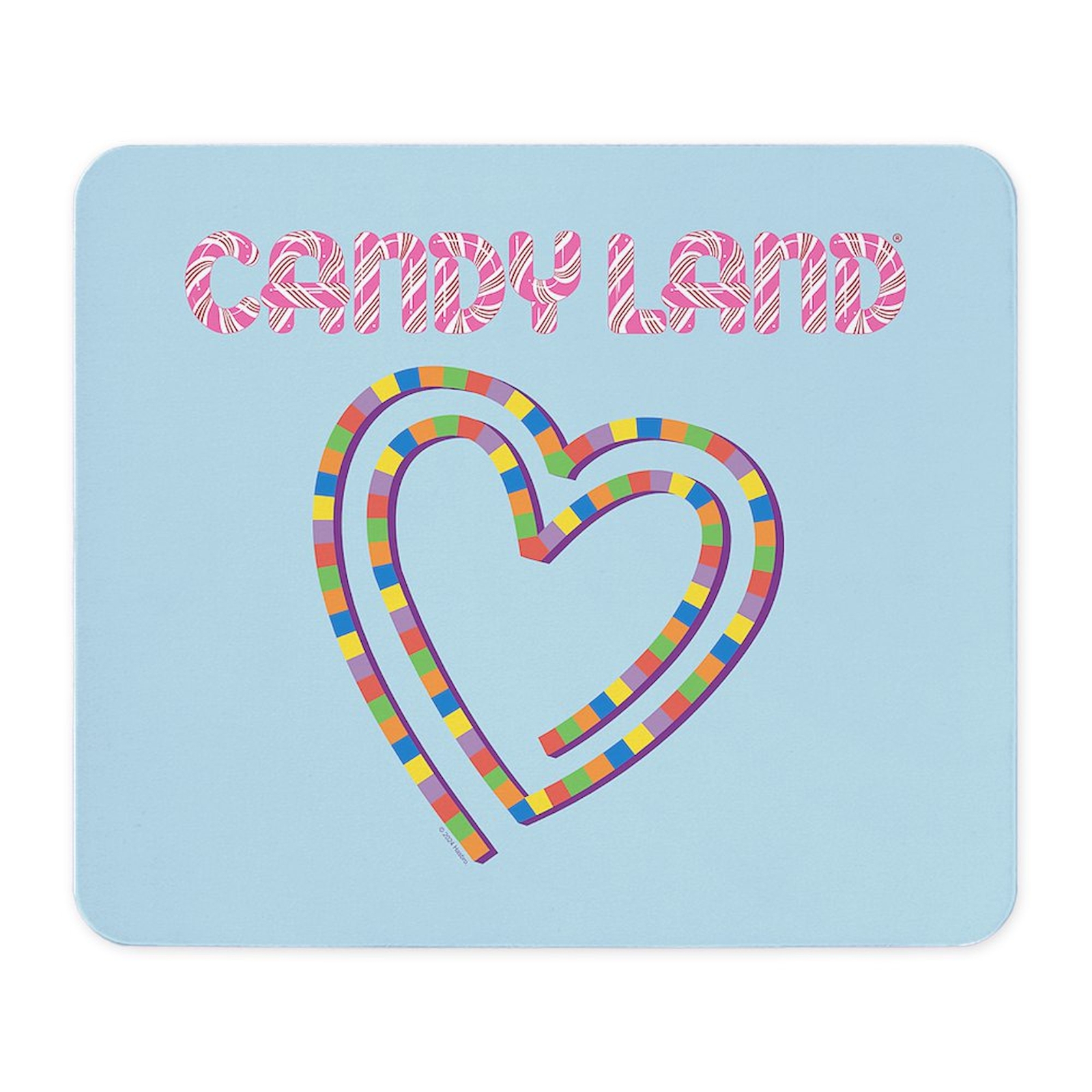 CafePress Candy Land Rainbow Heart Mousepad  (1203621700)