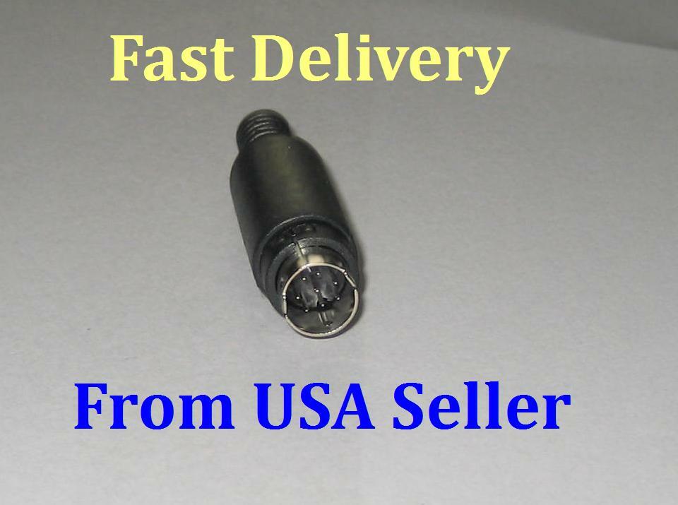 From USA , 2 Pack 8 Pin Mini DIN Plug Male Solder Connector with Plastic Handle 