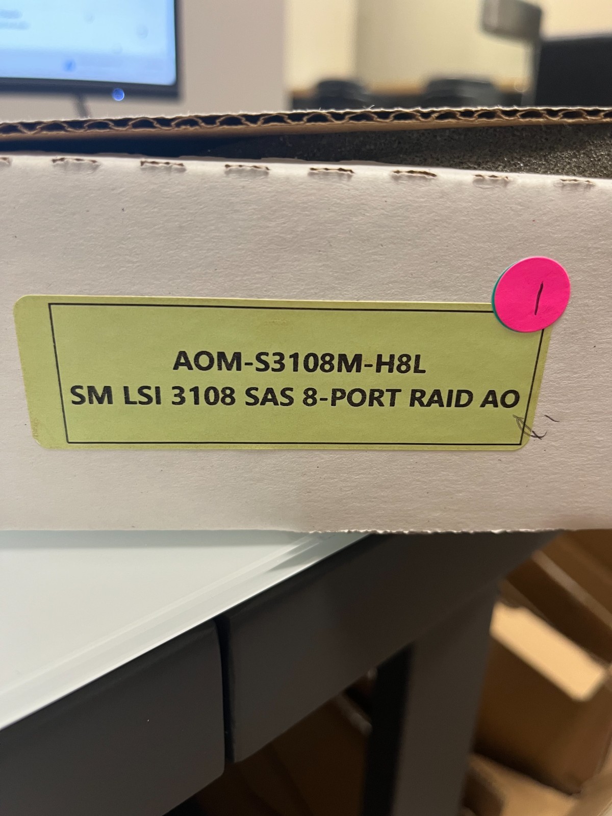 Supermicro AOM-S3108M-H8L 12Gb/s SAS3 RAID Controller