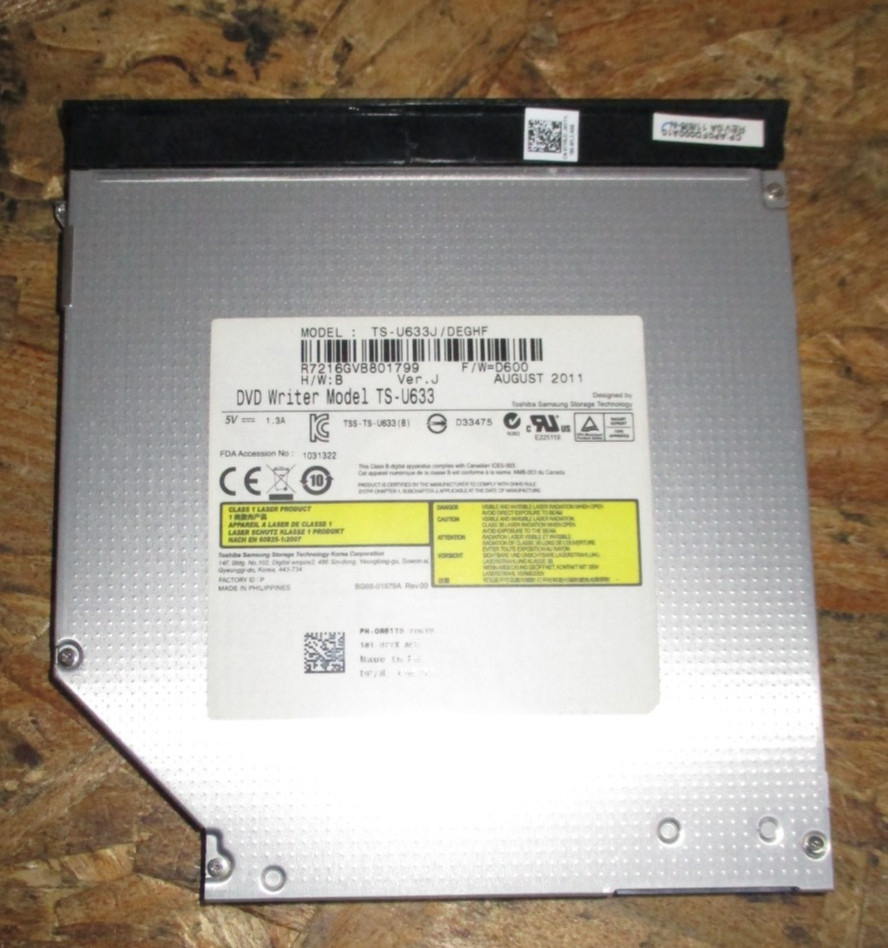 Toshiba Samsung TS-U633 DVD Writer Drive TS-U633J/DEGHF 0R61T8