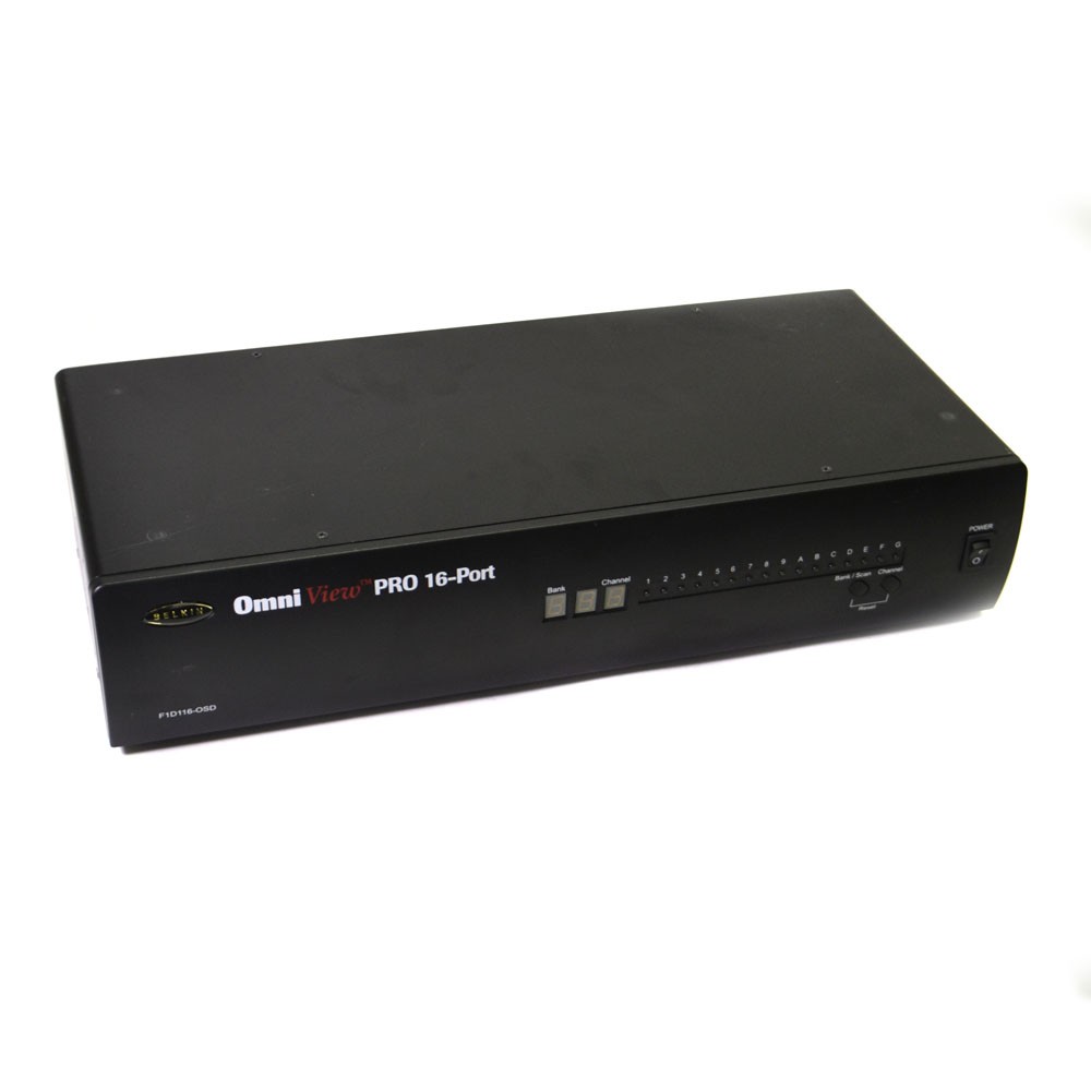 Belkin F1D116-OSD Omni View Pro 16-port OSD KVM Switch Server Control System