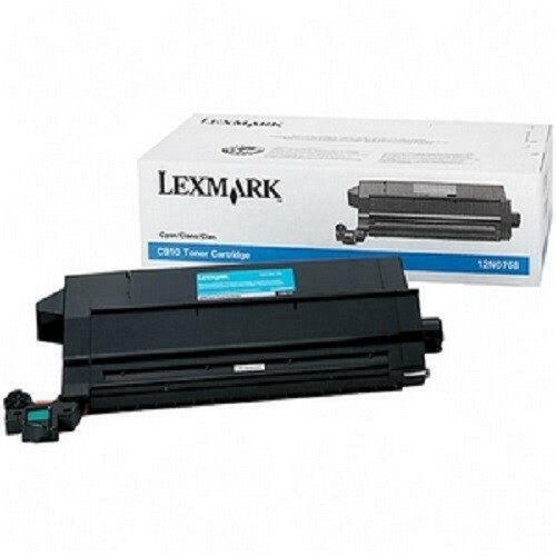 Genuine Toner Lexmark 12N0768 Cyan for Printer C910 / C912