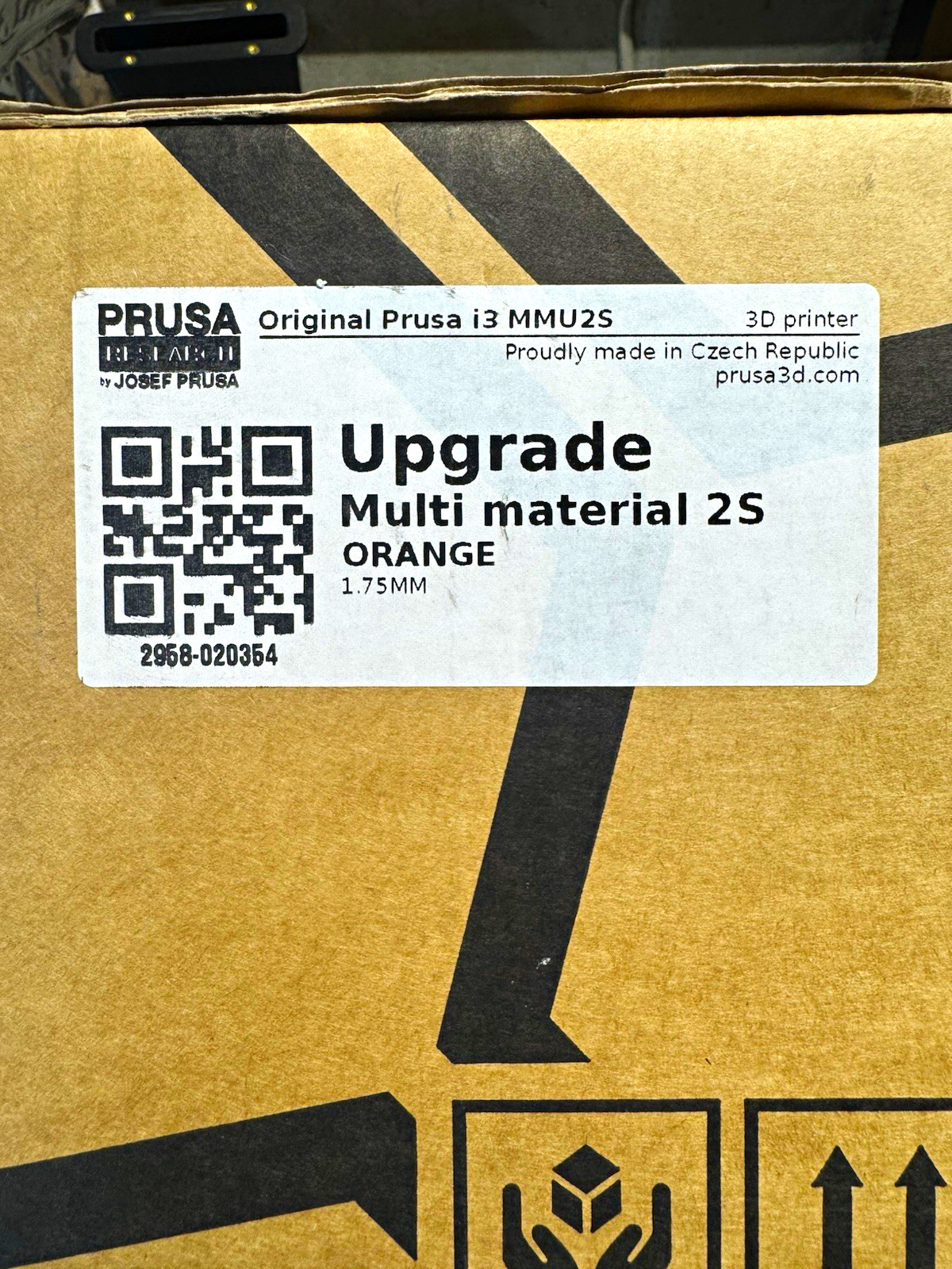 Prusa MMU2S Multi Material Upgrade Kit for Original Prusa i3, Orange 1.75mm