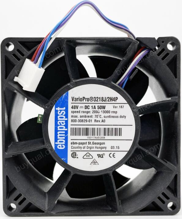 Ebmpapst 3218J/2H4P 48V 1A 50W 4wires 92x92x38mm Cooling Fan