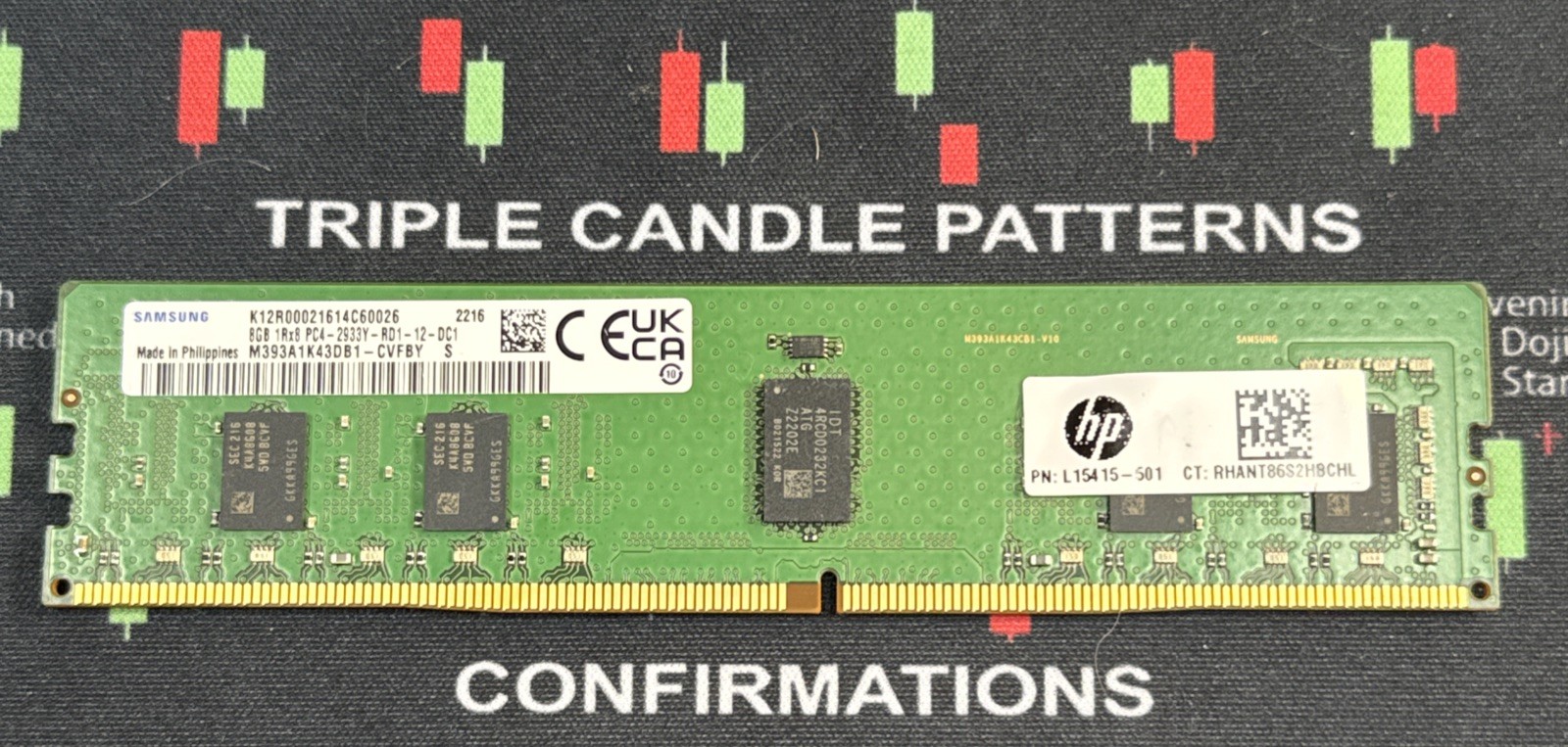 SAMSUNG 8GB DDR4 2933 1Rx8 PC4-23400 M393A1K43DB1-CVF 288pin Server RDIMM RAM