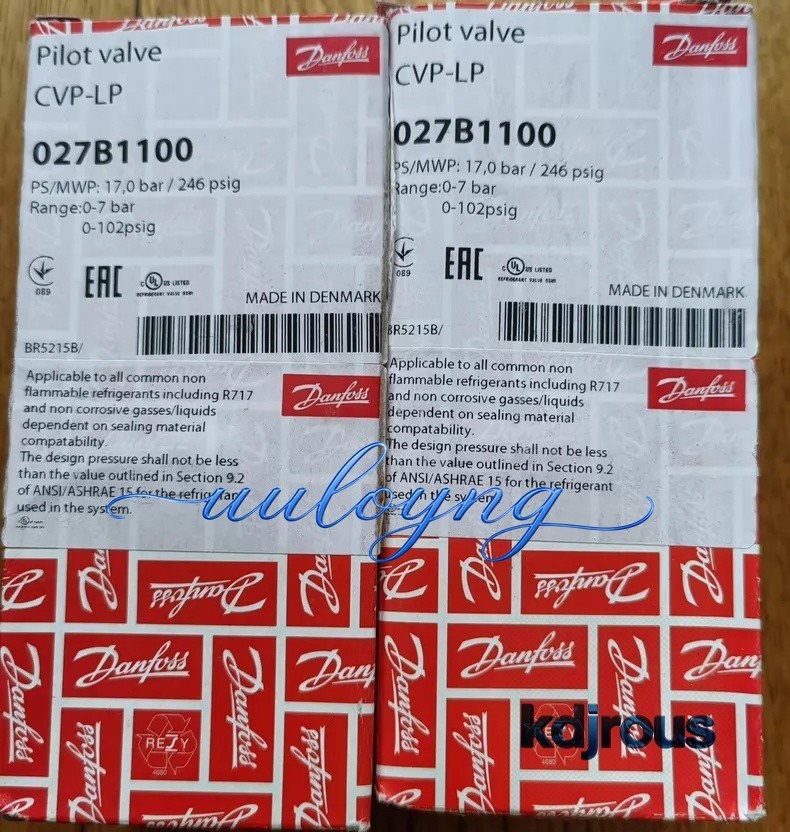 1PCS NEW Danfoss 027B1100 CVP-LP 0–7 bar Pilot valve Via Fedex /DHL