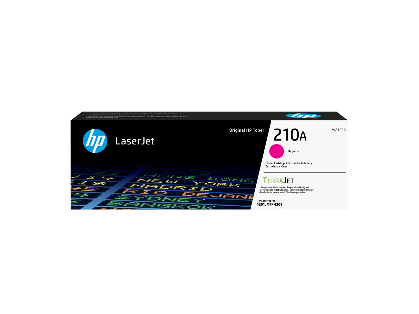 HP 210A Magenta Original LaserJet Toner Cartridge, ~1,800 pages, W2103A