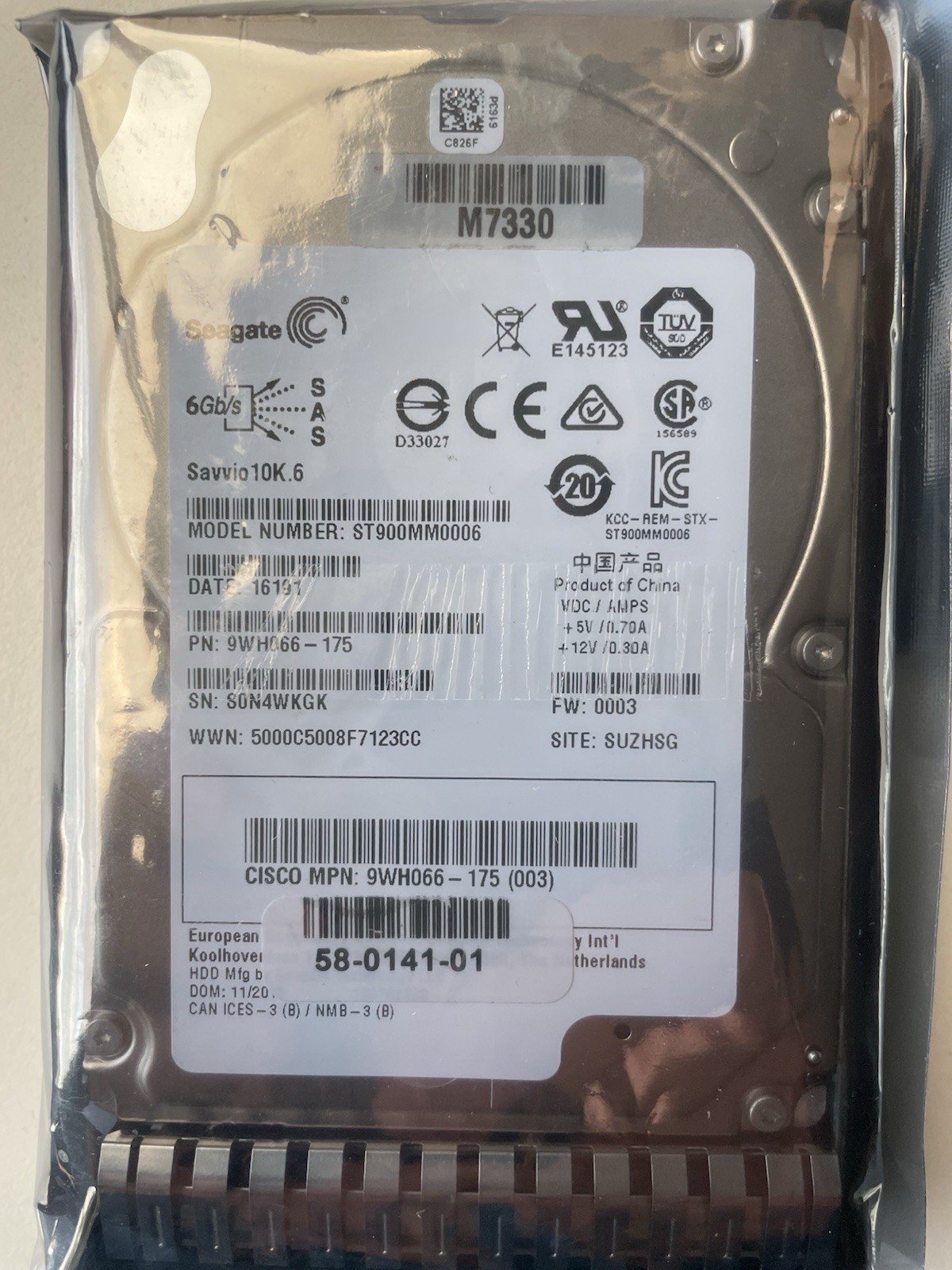 Seagate ST900MM0006 900GB 10K SAS 2.5″ HDD – Untested Drive