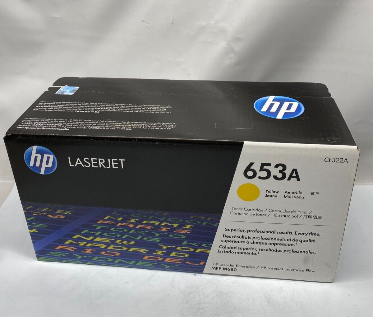 Genuine HP CF322A (653A) Yellow Toner Cartridge - NEW SEALED