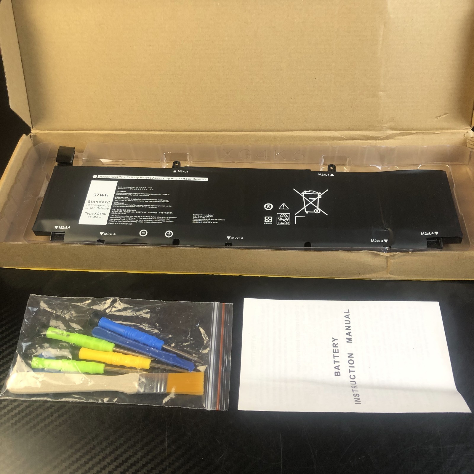 97Wh XG4K6 Laptop Battery Replacement for Dell XPS Precision 5750 5760 577...