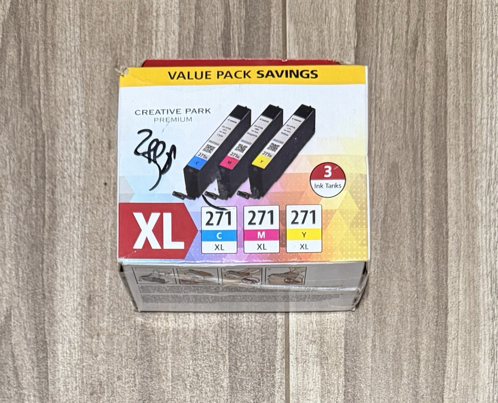 Authentic Canon CLI-271 XL Color Ink Cartridges 3 Pack