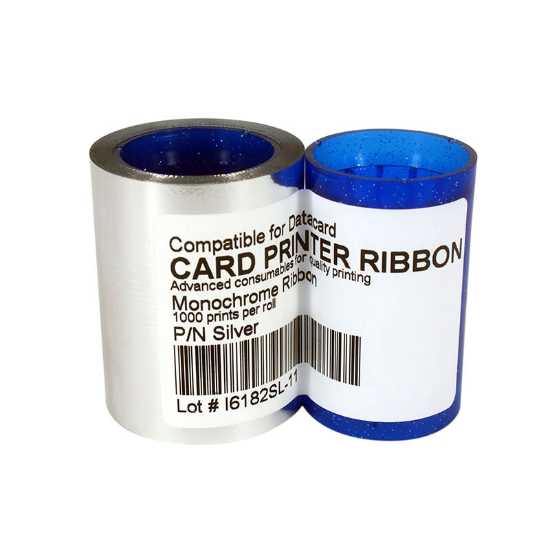 Silve ribbon for Datacard SP3SP25/SP305/SP55/SP75/CP40/CP60/CP80 1000 prints