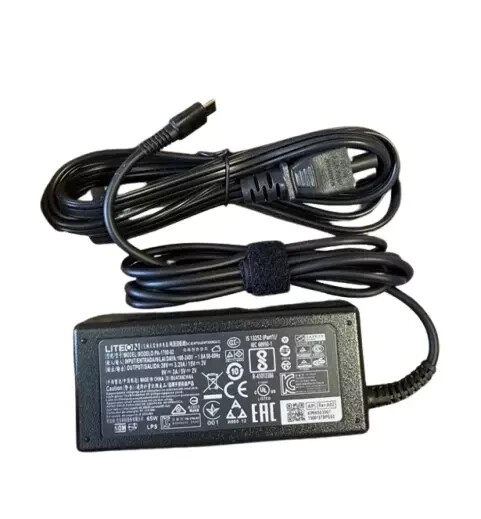 NEW OEM LITEON 65W 20V 3.25A USB-C Laptop Charger For Acer Lenovo Asus Dell HP
