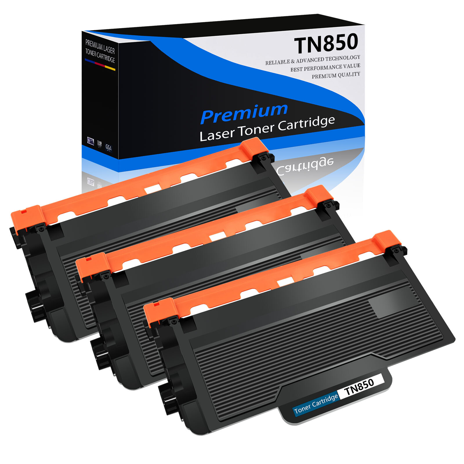 3PK TN850 Toner Cartridge For Brother DCP-L5500DN L5600DN L5650DN HL-L5200DW