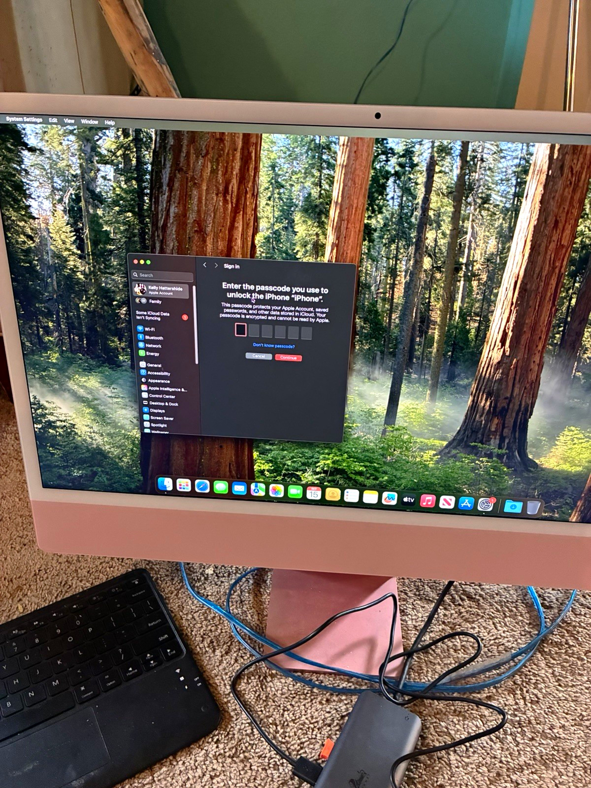 Apple iMac Series All-in-One Computer pink a2439 m1 256gb ssd 8gb ram