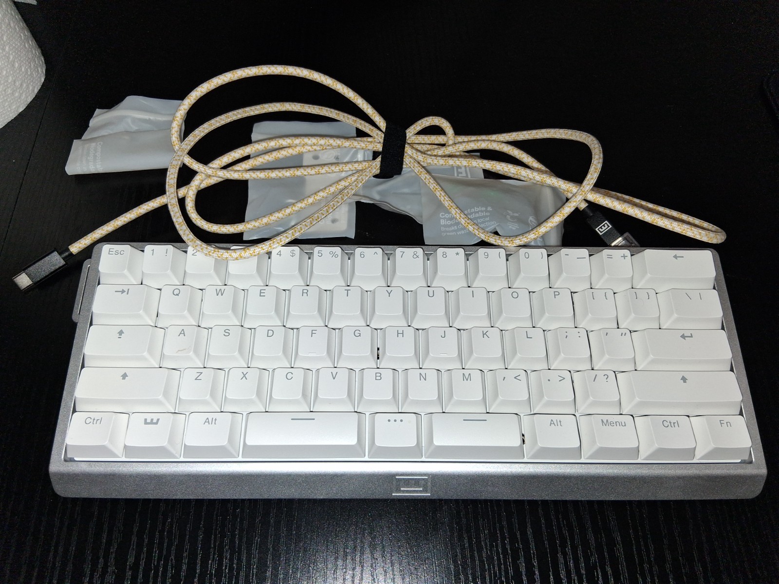 Wooting 60HE V2 Aluminum Silver ANSI Split