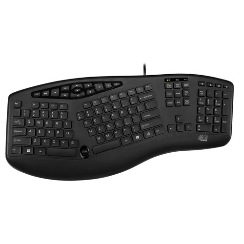 Adesso-New-AKB-160UB _ ADESSO SLIM MULTIMEDIA USB ERGONOMIC DESKTOP KE