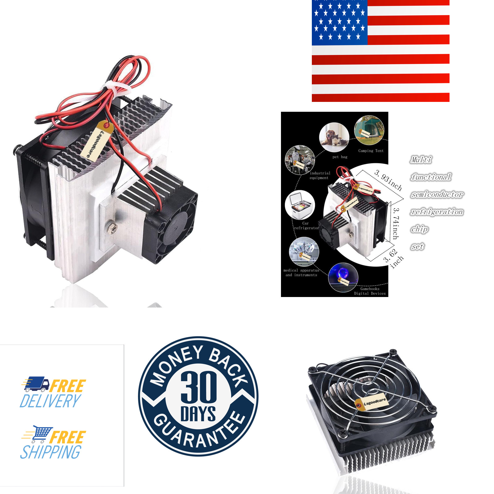 DIY Peltier Cooler Kit 12V Semiconductor Thermoelectric Cooler Peltier Cooling