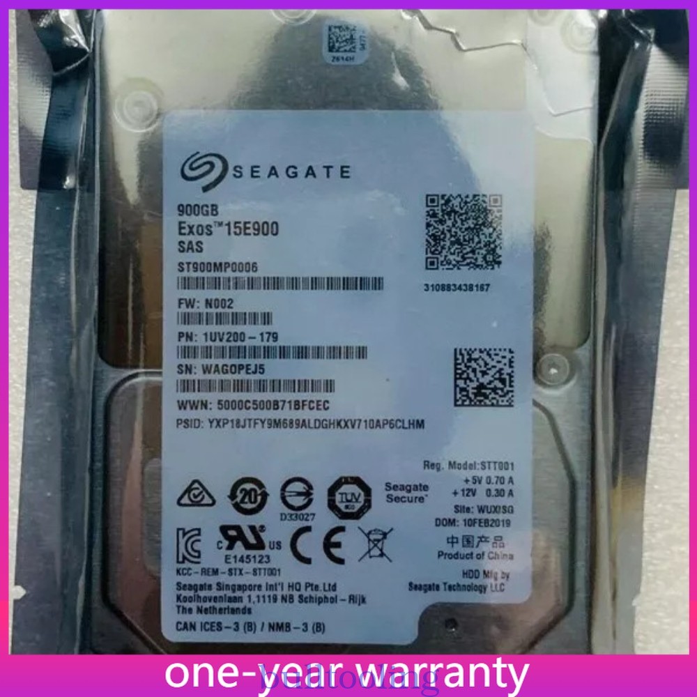 SEAGATE ST900MP0006 900GB 12Gbs 256MB 15K 2.5'' SAS Hard Drive NEW