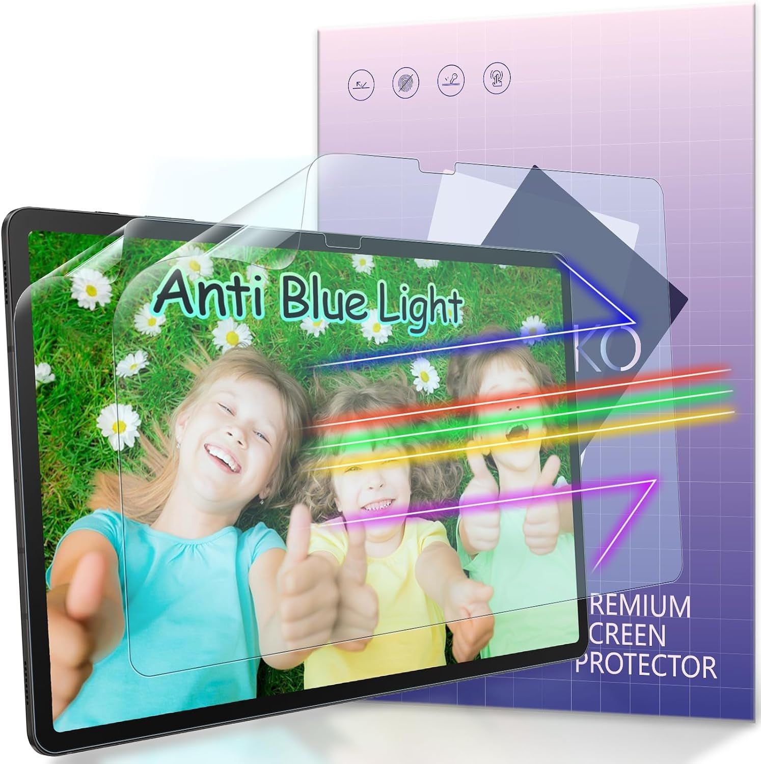 IPROKKO 2 Pack Matte Anti Glare Screen Protectors for Samsung Galaxy Tab 12.4