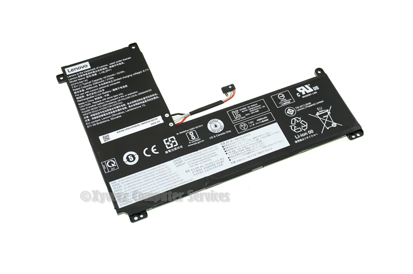 SB10W42960 L19L2PF1 GENUINE LENOVO BATTERY 7.5V IDEAPAD 1 14IGL05 81VU (A)(DE15)