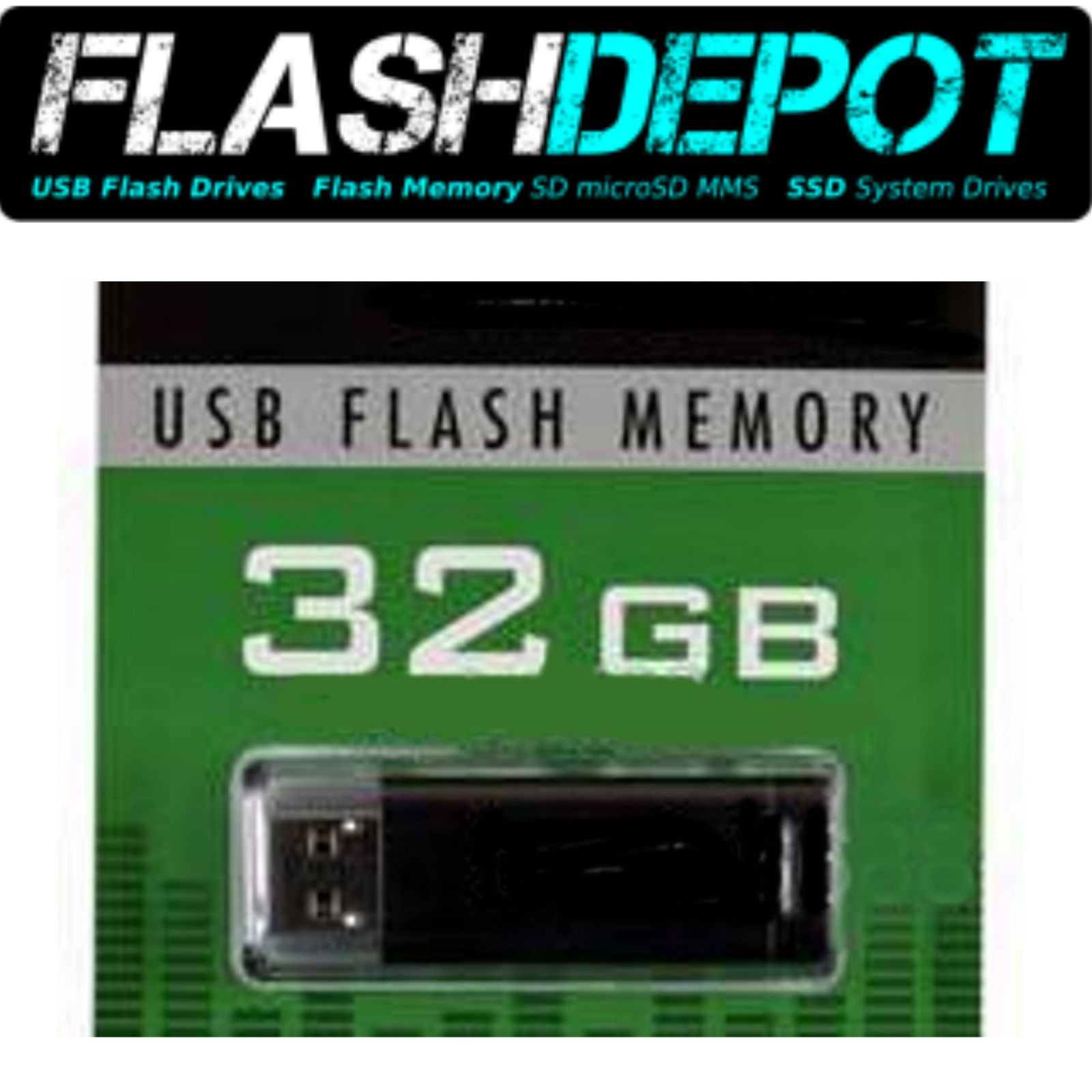 FlashDEPOT- USB Flash Drive- 32 GB- USB 2.0