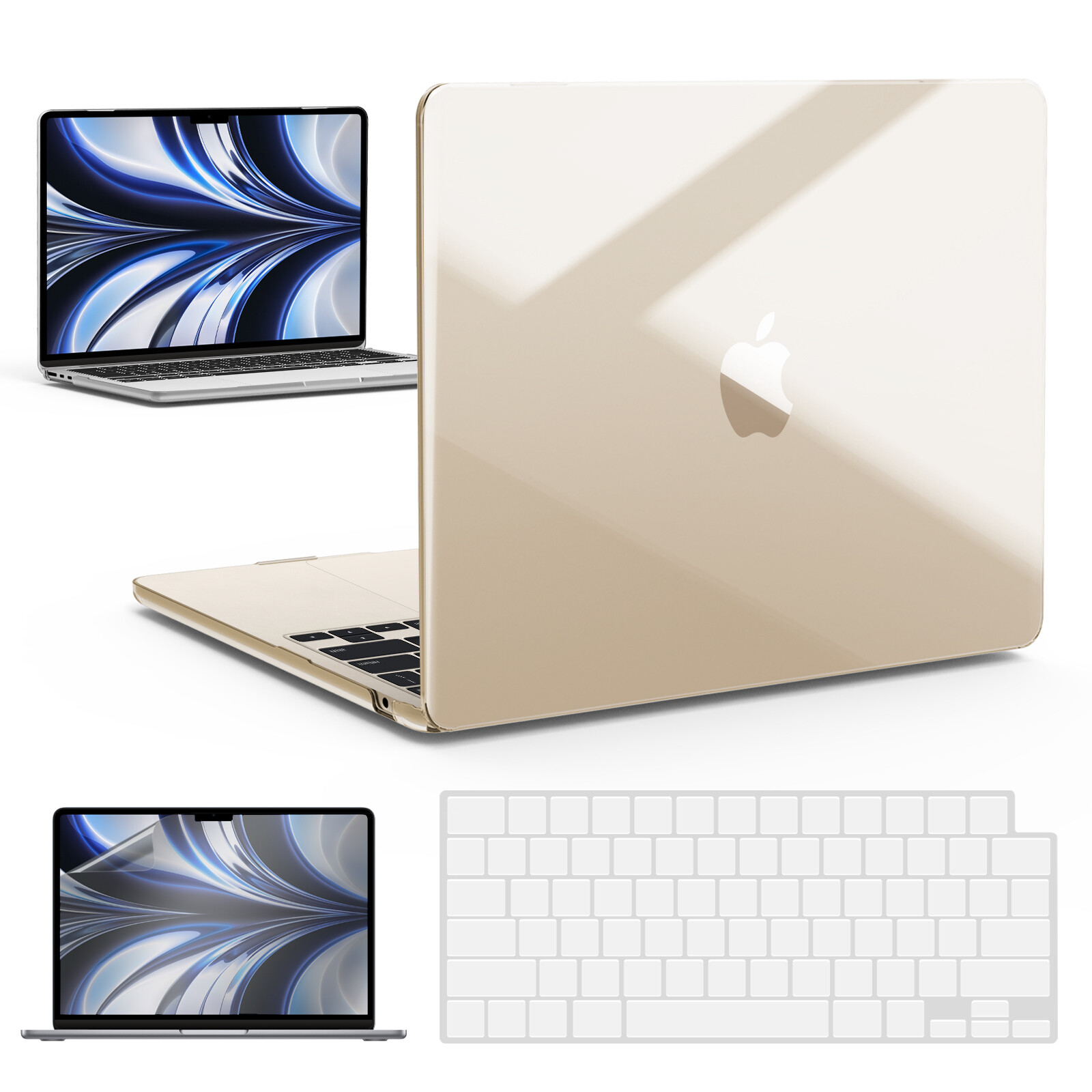 IBENZER for 2025 2024 2023 2022 MacBook Air 13" Case M4 A3240 M3 A3113 M2 A2681
